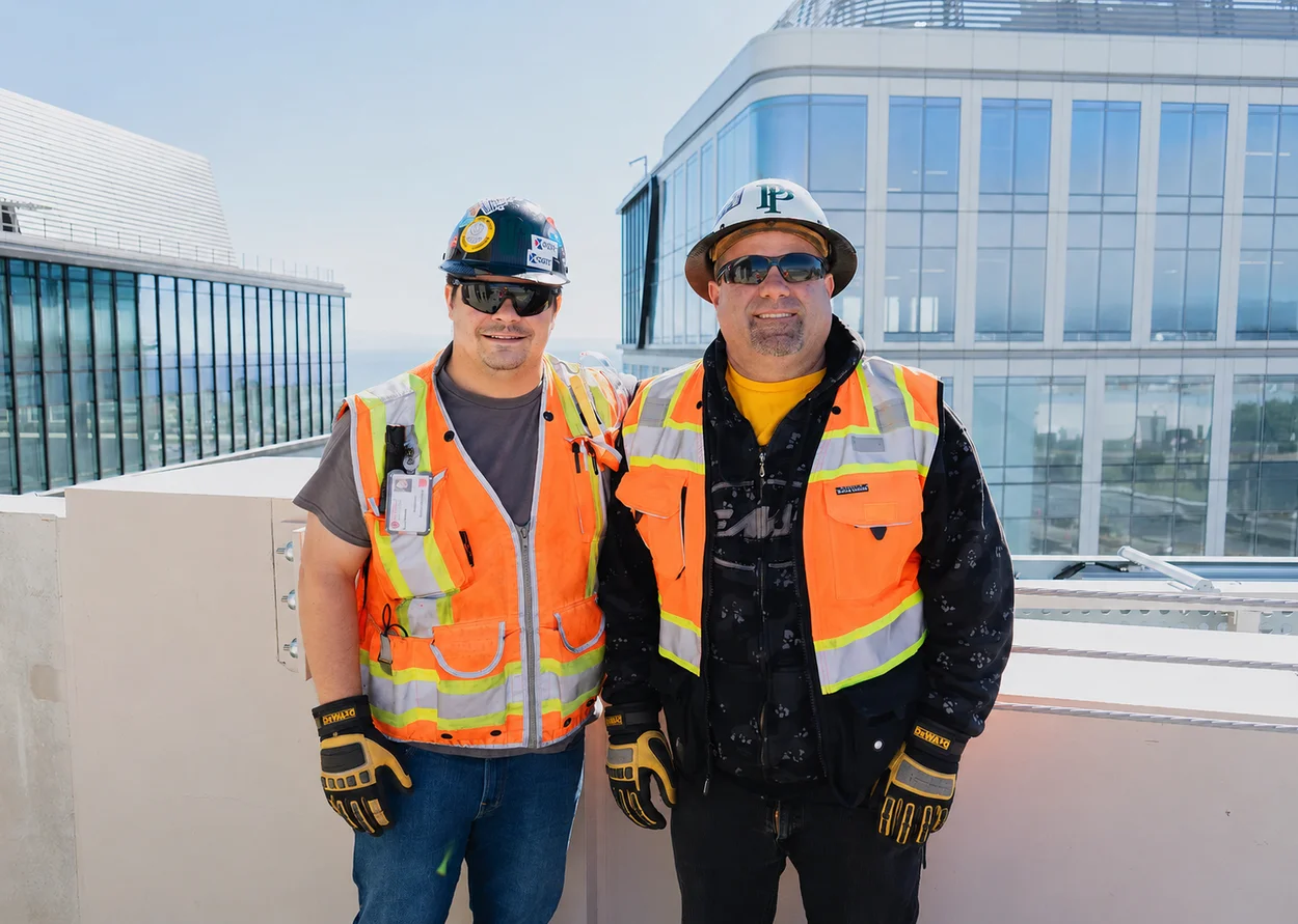 Safety-focused construction team